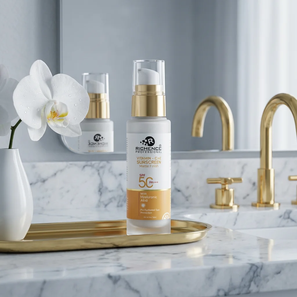 Sunscreen - Skincare product photography by Redpixl