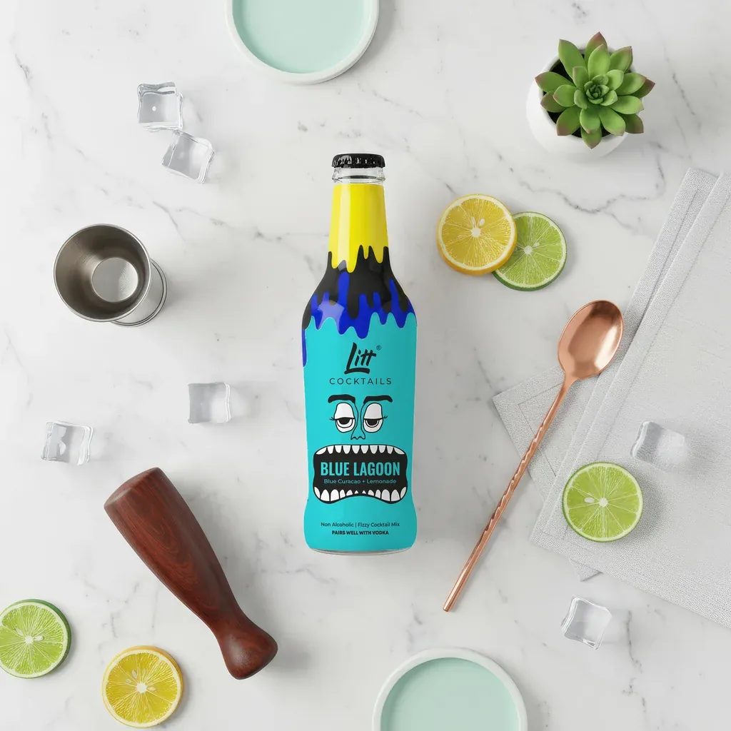 Blue Lagoon Beverage - Food product photography by Redpixl